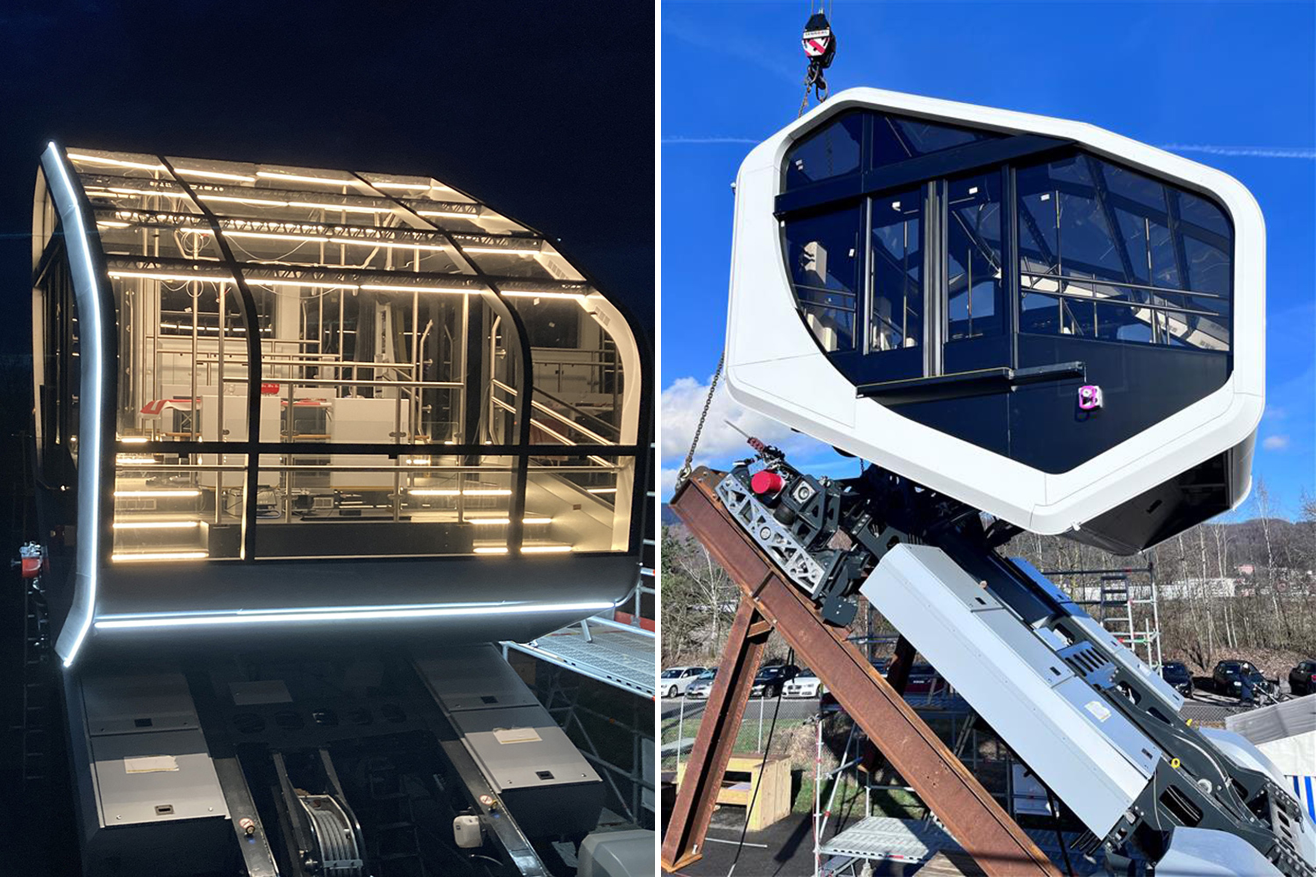 The Montreal Olympic Stadium's Funicular System Diverse GFK-Verkleidungskomponenten im Aussen- und Innenbereich