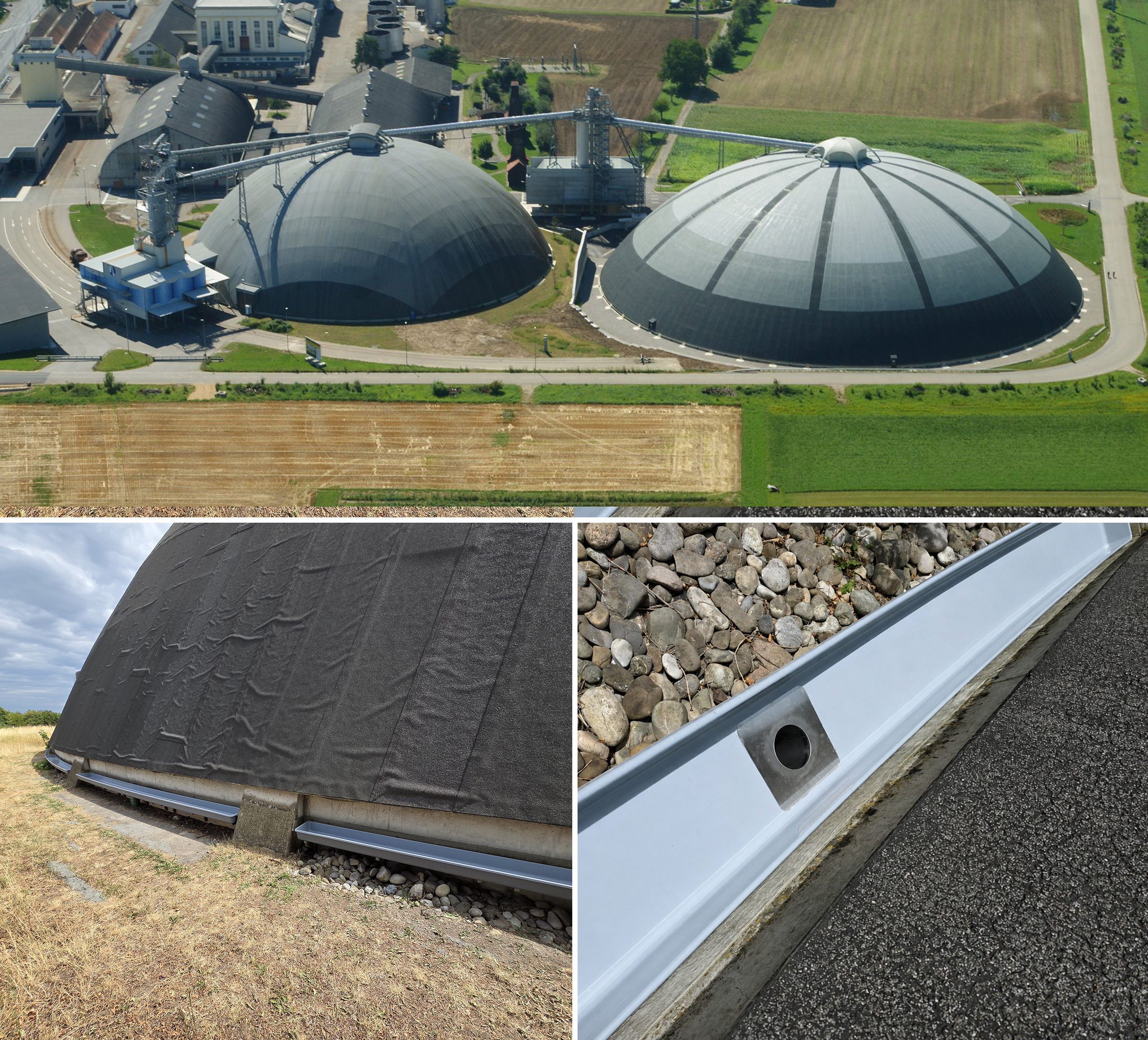 GFK-Wasserrinnen für Saldome 1 in Möhlin